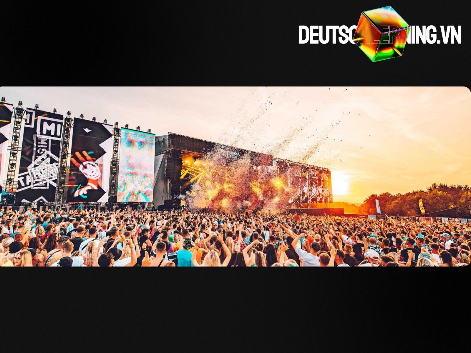 Poster lễ hội âm nhạc mùa hè tại Berlin.